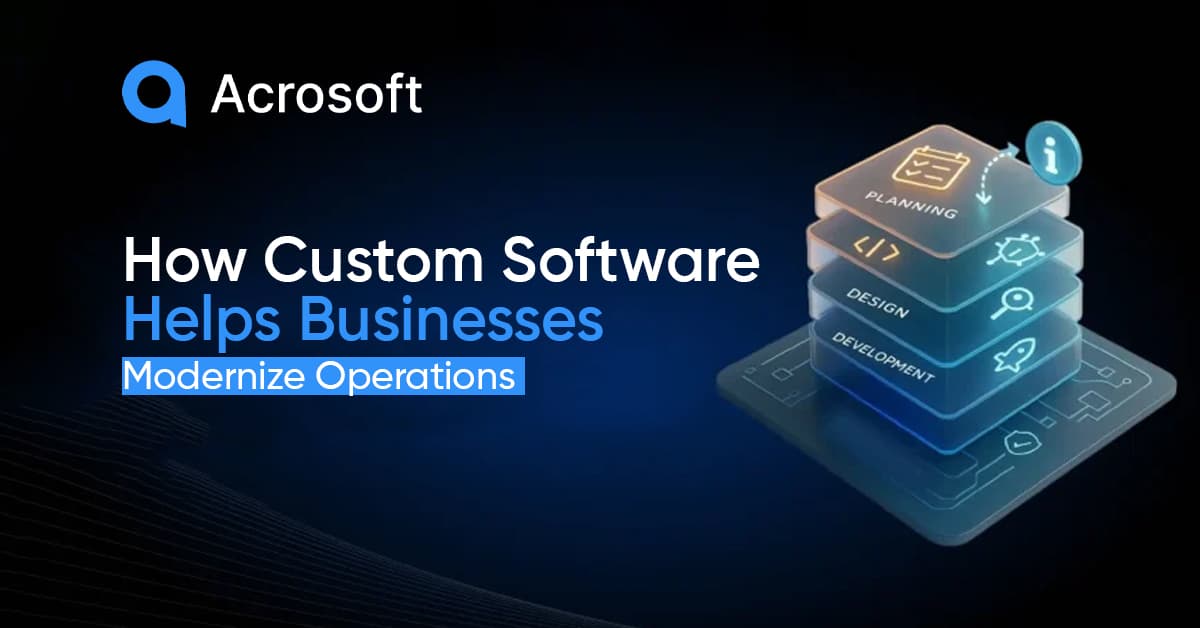 How Custom Software Helps Businesses Modernize Operations