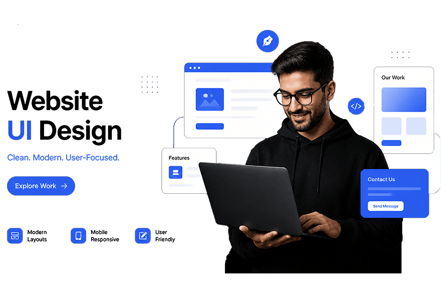Website UI Design ^Services in the USA