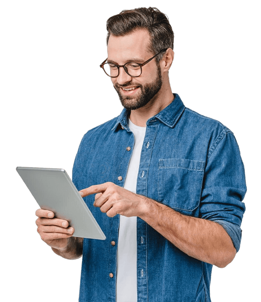 Service provider assisting customer