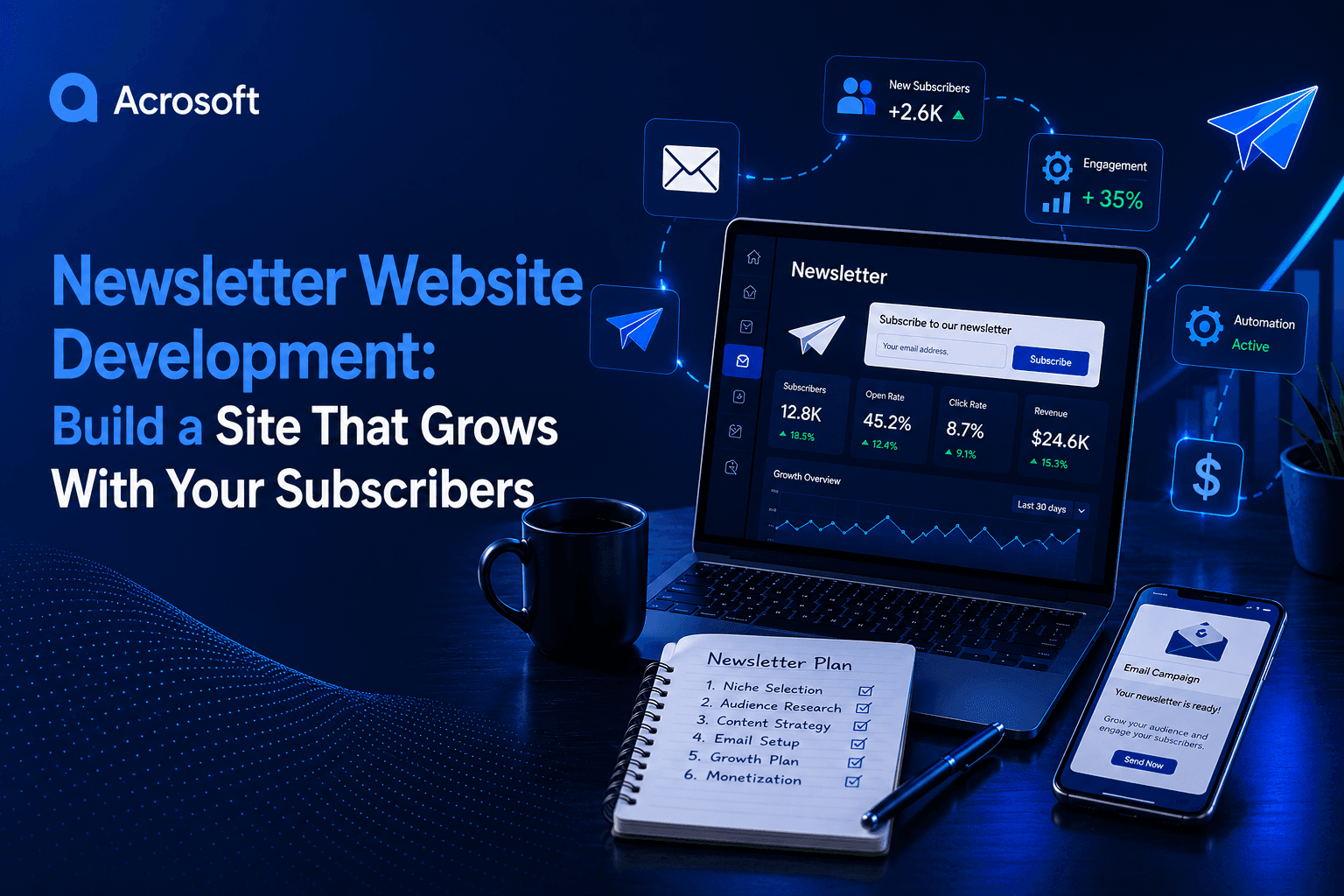 Newsletter Website Development: Build a Site That Grows With Your Subscribers